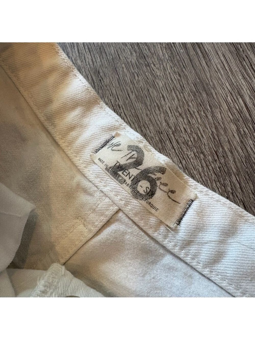 We The Free High Rise Optic White Heavily Distressed Shorts - Picture 3 of 8